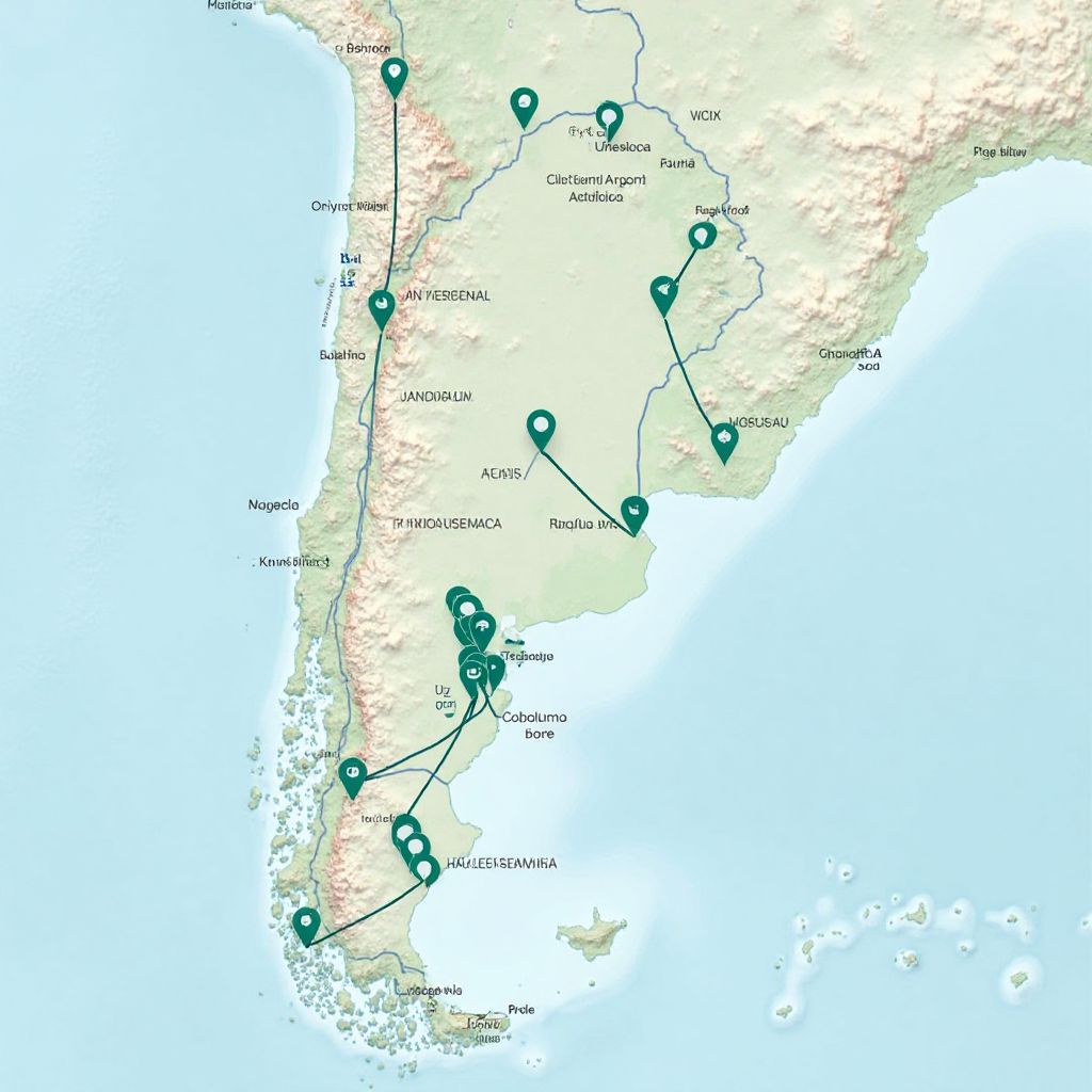 Mapa de Estaciones de Carga en Argentina